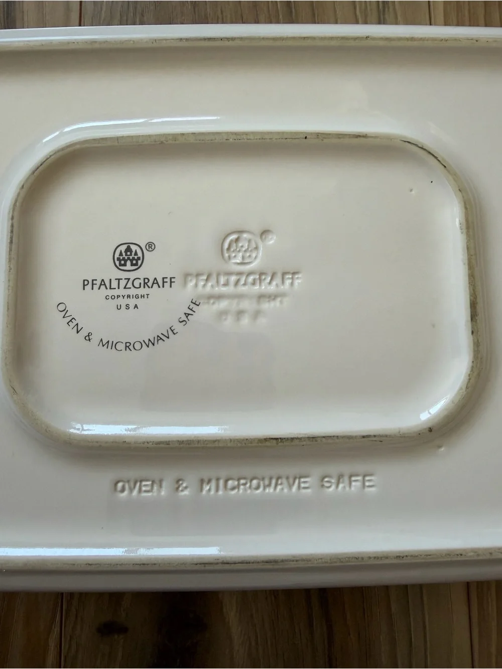 Pfaltzgraff Naturewood Fruit Rectangular Baking Dish Casserole 14” USA